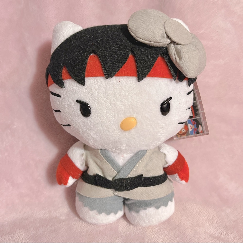 Sanrio X Street Fighter Hello Kitty Ryu Plush